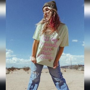 All My Friends Are Hairstylist Graphic Tee Size Large Have A Nice Hair Day